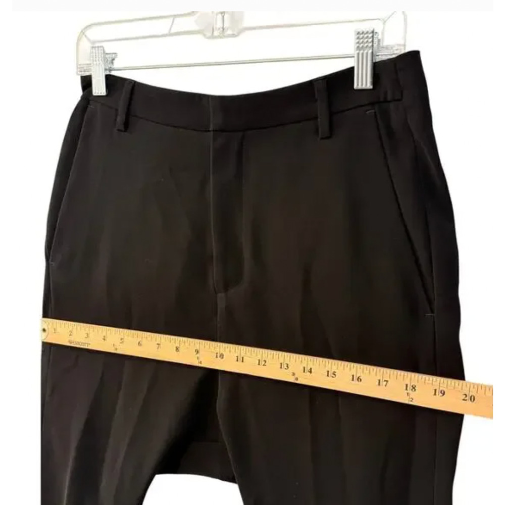 Nili Lotan 4 Drop Crotch Paris Pants $495 Slouchy Trousers Cropped Jet Black NWT - Picture 9 of 10